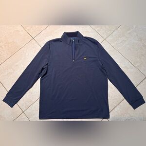 Men's Pullover Navy sport Shirt with Yellow Logo